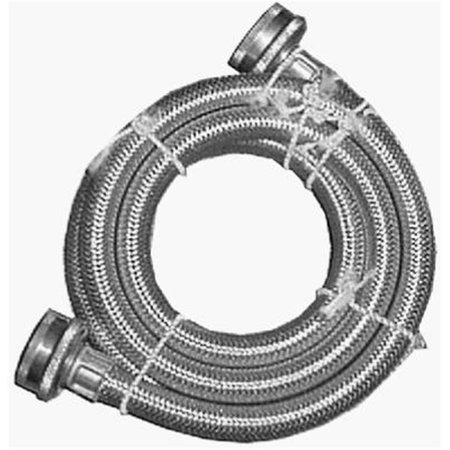 SEATSOLUTIONS 7243-48-34-1 Stainless Steel Wash Mach Hose 0.75 x 48 in. SE697735